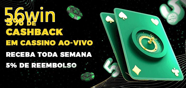 Promoções do cassino ao Vivo 56win